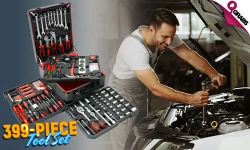 399-Piece Tool Set in Travel Case!